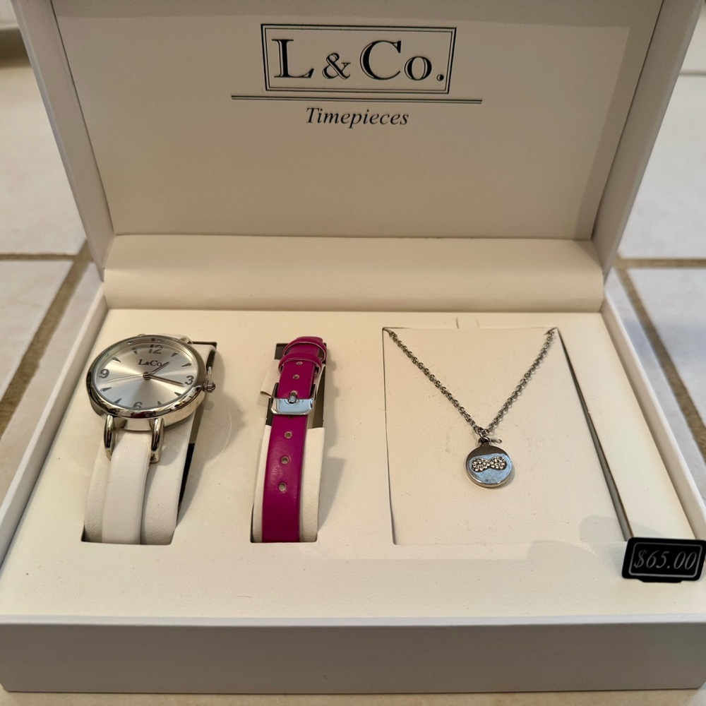 L & Co. Timepieces Jewelry Set